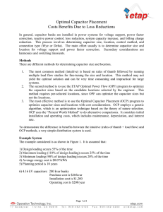 Optimal Capacitor Placement Costs Benefits Due to Loss