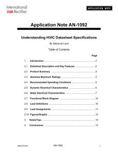 Understanding HVIC Datasheet Specifications