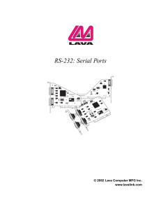 RS-232 serial ports