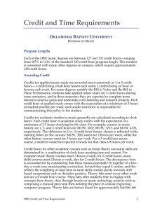 Credit Policies - Oklahoma Baptist University