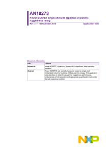 AN10273 Power MOSFET single-shot and repetitive avalanche