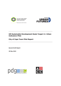 UN Sustainable Development Goals Target 11: Urban Indicators