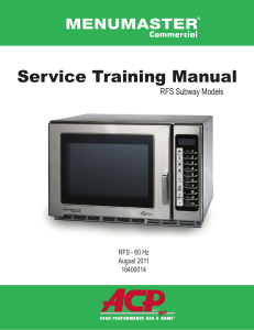 Training Manual / RFS Subway Models