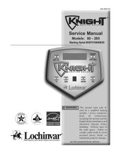 Knight Service Manual