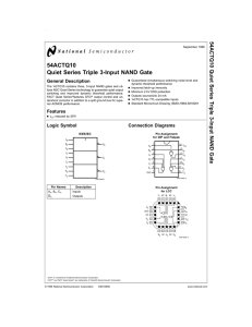 54ACTQ10 Quiet Series Triple 3-Input NAND Gate