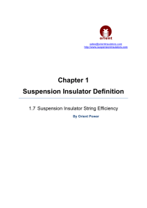 Suspension Insulator String Efficiency