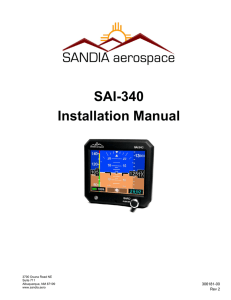 SAI-340 Installation Manual