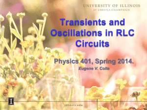 Transients and Oscillations in RLC Circuits
