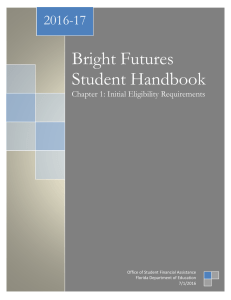 Bright Futures Student Handbook: Chapter 1