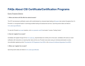 FAQs About CSI Certificate/Certification Programs