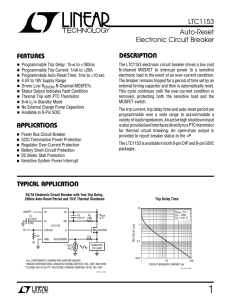 LTC1153 - Auto-Reset Electronic Circuit Breaker