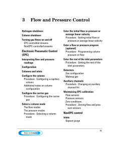 Flow and Pressure Control