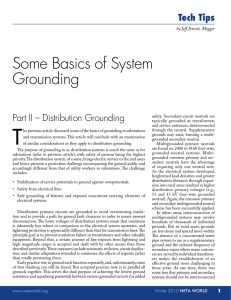 Some Basics of System Grounding