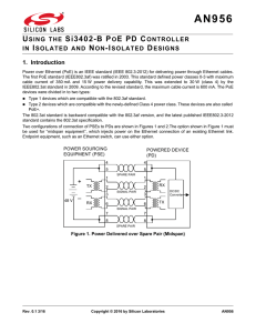 Using the Si3402-B PoE PD Controller in Isolated and Non