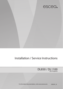 Installation / Service Instructions