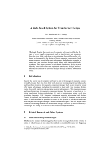 A Web-Based System for Transformer Design