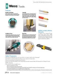 Wera Screwdrivers Overview