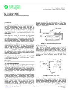 Application Note 040 Solid State Relays vs Electromechanical Relays