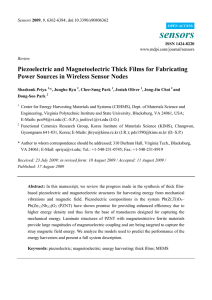 Piezoelectric and Magnetoelectric Thick Films for Fabricating Power