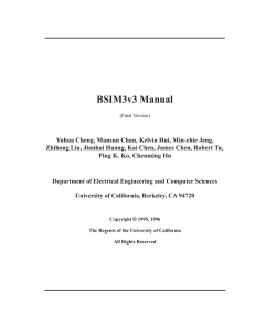 BSIM3v3 Manual