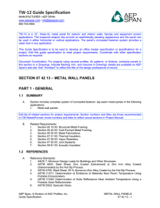 TW-12 Guide Specification