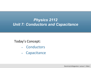 Conductors and Capacitance