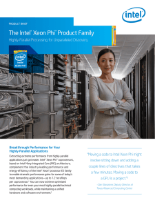 Intel Xeon Phi Product Family Brief