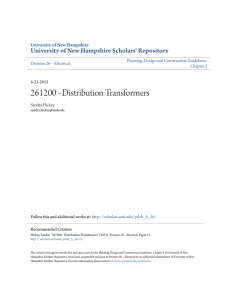 261200 - Distribution Transformers