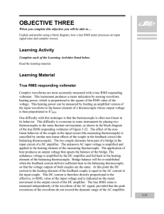 True RMS measurements