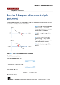 Exercise 9: Frequency Response Analysis (Solutions)