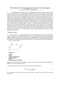 The link between the open-loop phase margin and the