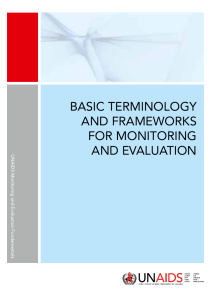 Basic Terminology and Frameworks For moniToring and