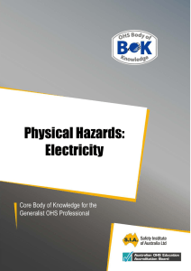 Physical Hazards: Electricity