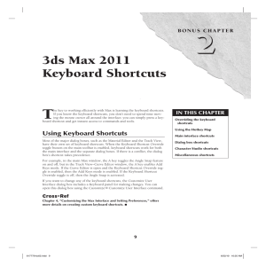 3ds Max 2011 Keyboard Shortcuts