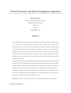Neural Networks and Back Propagation Algorithm