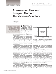 Transmission Line and Lumped Element Quadrature