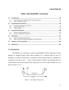 Processing and Reliability Assessment of Solder Joint