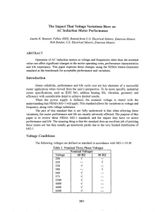 The Impact That Voltage Variations Have on AC Induction