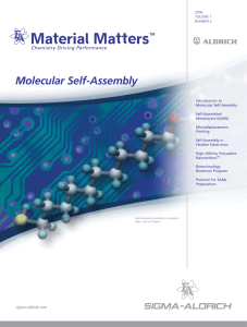 Molecular Self-Assembly - Sigma