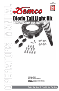Diode Tail Light Kit