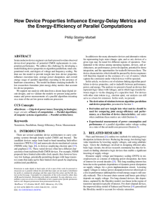 How Device Properties Influence Energy