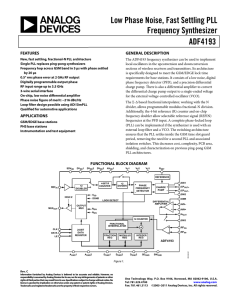 Analog Devices ADF4193BCPZ Datasheet