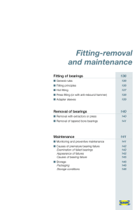 Fitting-removal and maintenance