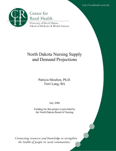 North Dakota Nursing Supply and Demand Projections