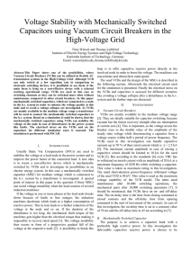 Voltage Stability with Mechanically Switched Capacitors using