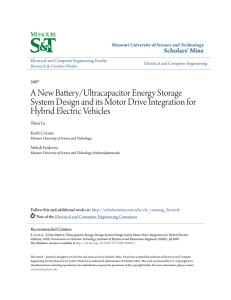 A New Battery/Ultracapacitor Energy Storage