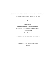 ACCELERATED SIMULATION OF SUPERCAPACITORS USING