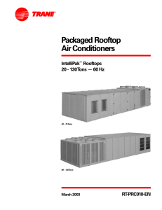 Packaged Rooftop Air Conditioners