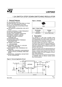 1.5A switch step down switching regulator