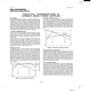 Practical Considerations in Current Mode Power